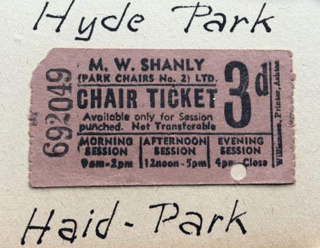 Hyde Park chair ticker PNG